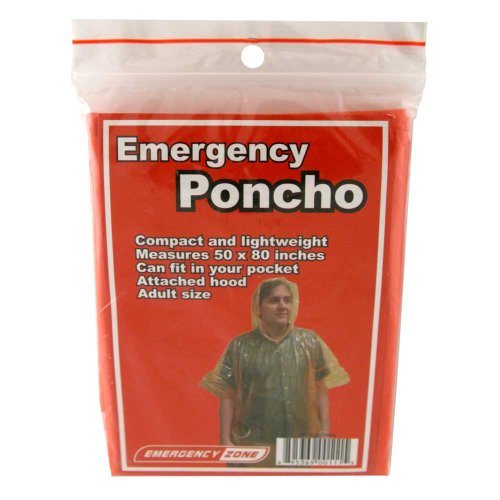 Emergency Poncho, Emergency Rain Gear, Weather Protection, Emergency Zoneà¸¢à¸Ž Brand