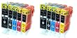 10x XL Compatible Cartouches d'encre avec PUCE & contr�le du niveau, pour Canon CLI-521 PGI-520, directement applicable - Canon Pixma IP 3600 4600 4700 MP 980 630 620 540 560 550 640 980 990 - Noir Cyan Jaune Magenta - 100% Qualit� - (Silvertrade �)