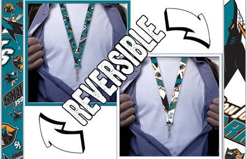 NHL Reversible Lanyard - San Jose Sharks