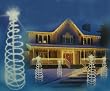 6' Clear Lighted Outdoor Spiral Christmas Tree Yard Art Decoration