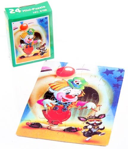 Imagen 2 de 24 piezas de un rompecabezas pequeño clown y títeres