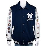 New York Yankees Wool/Leather Commemorative Varsity Jacket