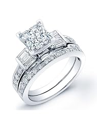 certified 1.50 ct princess cut diamond wedding engagement anniversary bridal ring