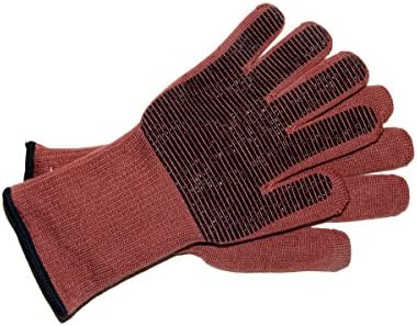 My Gourmet Steam Proof Ultimate Oven Glove Pair (Rust), Professional Grade Steam, Heat, &amp; Flame Protection for Use With Stovetop, Oven or BBQ, Made with Aramid and Silicone Grip, One Size Fits Most