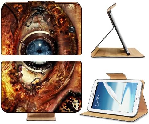 Eyes Artistic Technology Clockwork Lens Samsung Galaxy Note 8 GT-N5100 GT-N5110 GT-N5120 Flip Case Stand Magnetic Cover Open Ports Customized Made to Order Support Ready Premium Deluxe Pu Leather 8 7/16 Inch (215mm) X 5 11/16 Inch (145mm) X 11/16 Inch (17mm) MSD Note 8 cover Professional Note8 Cases Note_8 Eight Accessories Graphic Background Covers Designed Model Folio Sleeve HD Template Designed Wallpaper Photo Jacket Wifi Protector Tablet