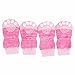 Weixinbuy Pet Puppy Dog Anti-slip Cotton Knit Socks 4pcs/set Rose X-Small