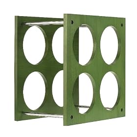 Oenophilia Nolita 4-Bottle Wine Rack - Green by Oenophelia