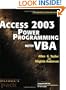 Access 2003 Power Programming with VBA