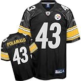 Reebok Pittsburgh Steelers Troy Polamalu Replica Jersey XX Large
