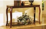 Console Sofa Table with Storage Shelf - Cherry Finish