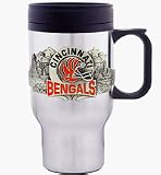 Cincinnati Bengals NFL Pewter Stainless Steel Travel Mug