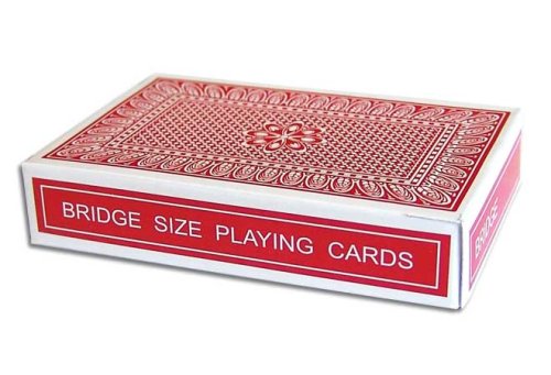 Magic Red Svengali Deck - Bridge Size - Perfect for Smaller Hands - Fits in Your Pocket with Ease - Includes Instructions