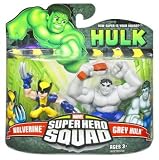 Incredible Hulk Movie Series 2 Super Hero Squad 2-Pack Grey Hulk and Wolverine