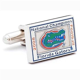 2008 Florida Gators National Championship Commemorative Executive Cufflinks w Jewelry Box