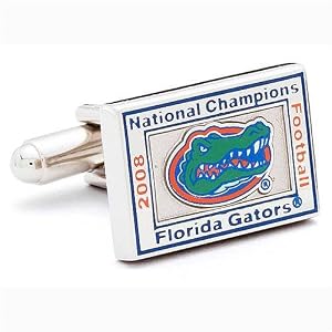 2008 Florida Gators National Championship Commemorative Executive Cufflinks w Jewelry Box