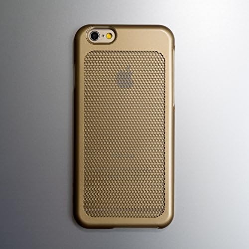 iPhone 6 Case, sevenmilli MESH Gold(P) Hexa dual layer stainless PC case for iPhone 6 (4.7-inch) - Retail Packaging (I6SP-302)