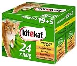 Kitekat Multipack 24x100g Jagdschmaus in Soße, 1er Pack (1 x 2.4 kg)