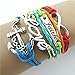 Doinshop Handmade DIY Charm Adjustable Bracelet Multilayer Bracelet Wristband Cuff Jewelry