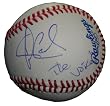 Winner of NBC's The Voice Javier Colon Autographed ROLB Baseball Featuring "The Voice" Inscription! Proof Photo