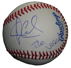 Winner of NBC's The Voice Javier Colon Autographed ROLB Baseball Featuring "The Voice" Inscription! Proof Photo