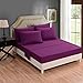 Honeymoon Brushed Microfiber 6PC Bedding Sheet Set, Sheet & Pillowcase Sets - Queen, Purple