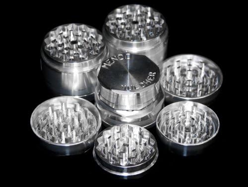 Mendo Mulcher Double Stack Aluminum Herb Grinder w/ Grip 56mm