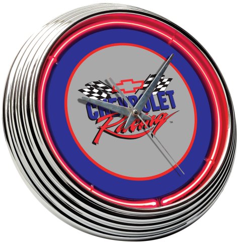 Chevy Racing Neon Clock