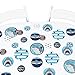 Big Dot of Happiness Shark Zone - Jawsome Shark Party or Birthday Party Giant Circle Confetti - Party Decorations - Large Confetti 27 Count
