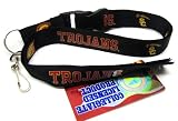USC TROJANS Lanyard Key Chain bLACK