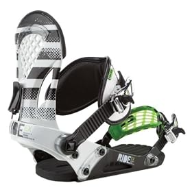 Ride EX Snowboard Bindings 2011 [White] LARGE
