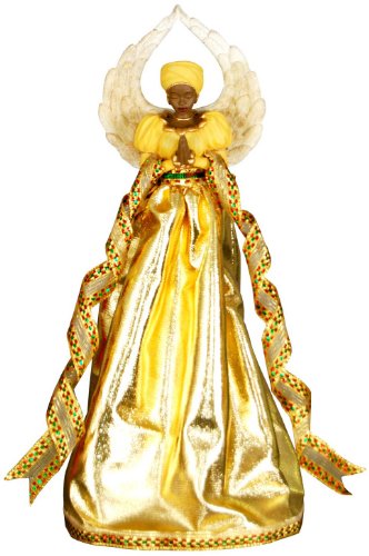 Serenity (gold): african american christmas tree topper