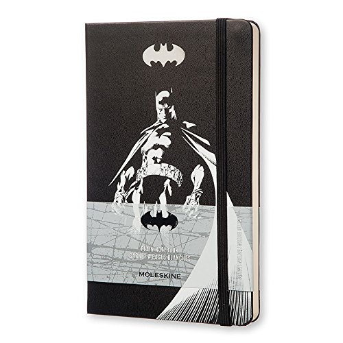 Moleskine Batman Limited Edition Notebook, Large, Plain, Black, Hard Cover (5 x 8.25)