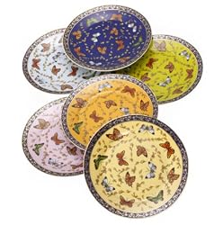 Yedi Butterfly Dessert Plates- Set of 6