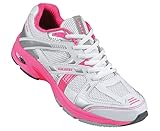 GILBERT Blaze X4 Junior Netball Shoe, White/Pink, US3.5
