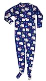 Hello Kitty - Cozy Love Blue Fleece Footie Pajama for women