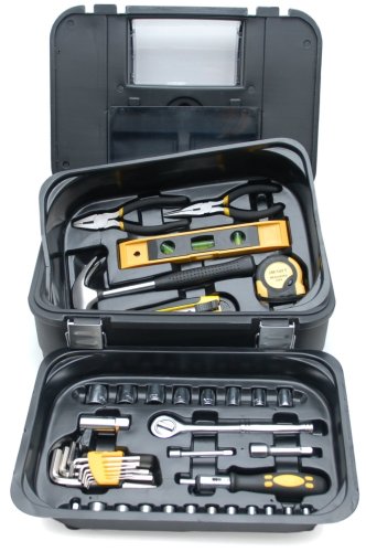Rolson Tools 48476 128 piece Household and automotive tool box set