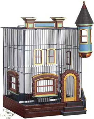 Prevue Hendryx FeatherStone Heights Brownstone Bird Cage