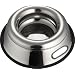 Indipets Stainless Steel Spill Proof - Splash Free No Tip Anti Skid Dish with easy pick up grip handle, 32-Ounce