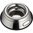 Indipets Stainless Steel Spill Proof - Splash Free No Tip Anti Skid Dish with easy pick up grip handle, 32-Ounce