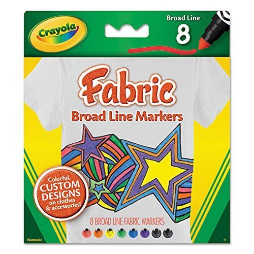 Crayola Llc BIN588179 Crayola Fabric Markers 8 Count
