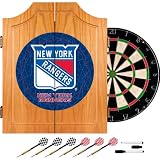 NEW NHL New York Rangers Dart Cabinet includes Darts and Board - NHL7000-NYR