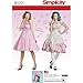 Simplicity 8127 Women's Rockabilly Dress Costume Sewing Patterns, Sizes 8-16
