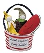 100% Organic Cotton Stuffed Multi Fruit Tote--Fresh Organic Fruit Basket