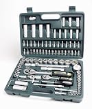 Produkt-Bild: Mannesmann 2055-SL Steckschl&uuml;sselsatz 1/4 Zoll und 1/2 Zoll, Super Lock System, 94-teilig