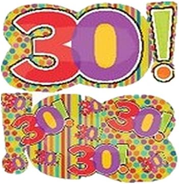29 Inch Mylar Jumbo Number 30! Balloon