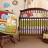 Fisher Price Luv U Zoo 4-Piece Crib Set, Ivory