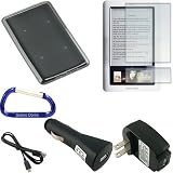 Gizmo Dorks Accessories for the Barnes and Nobles Nook: Rubberized TPU Crystal Skin (Smoke), Car Charger, Wall Charger, USB Data Cable, Screen Protector, and Carabiner Key Chain