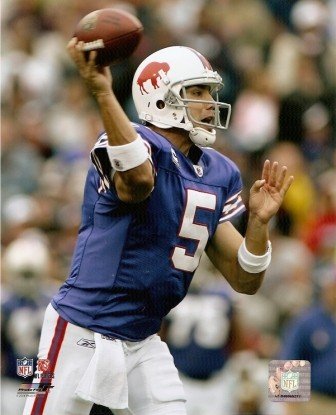 Trent Edwards Bills Passing 8x10 Photo