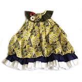 Catimini Labo - Khaki/lime green layered dress