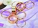 Leegoal Newest Punk Shiny Gold-tone Metal Cute Band Midi Knuckle Ring (1 set of 9pcs)